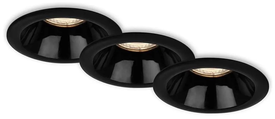 Briloner 7042-035 - SET 3x Lampada da incasso per bagno 1xGU10/9W/230V IP23