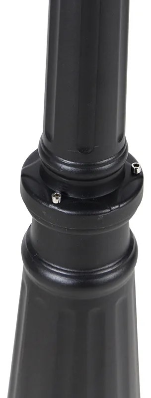 Lanterna da esterno nera 220 cm 2 luci IP44 - Havana