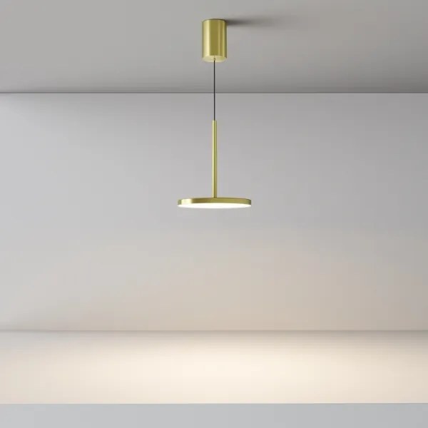 Maytoni P076PL-L12W3K-BS - Lampadario LED a sospensione con filo PLATO LED/12W/230V 3000K oro