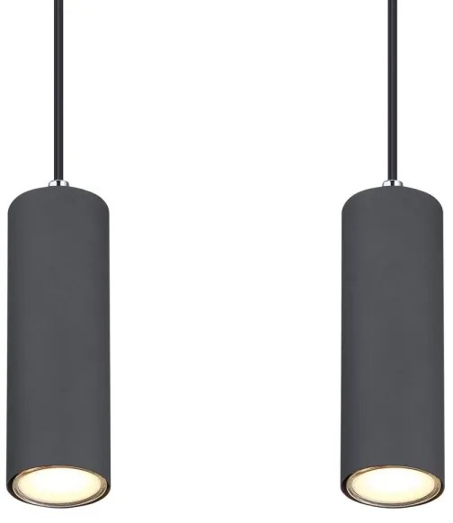 Globo 57911-4HG - Lampadario a sospensione con filo ROBBY 4xGU10/35W/230V grigio/marrone