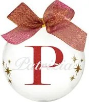Pallina natale con nome Patrizia 10cm