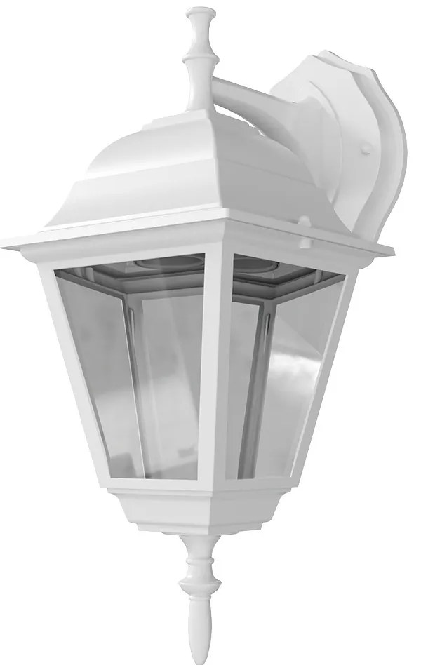 Applique Lanterna da Esterno IP54 E27 Bianca - Serie ALFIERI 1B