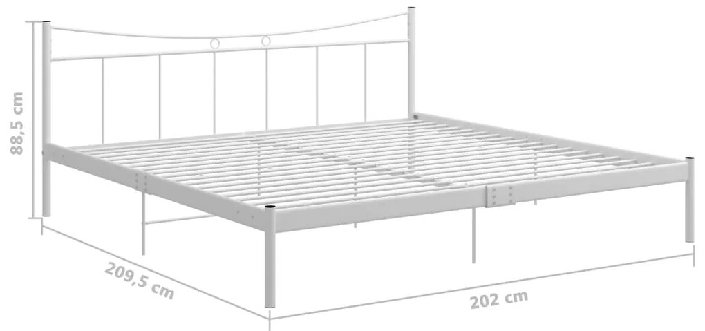 Giroletto Bianco in Metallo 200x200 cm