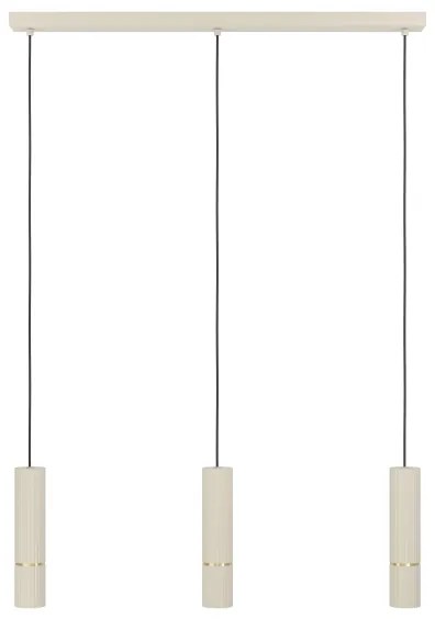 Eglo 901152 - Lampadario LED a sospensione con filo CAMINIA 3xGU10/5W/230V 3000K beige