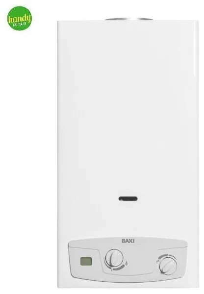 Scaldabagno a gas tiraggio naturale modello acquaproject blue lt14 gpl 24,4 kw BAXI