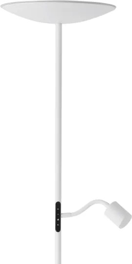 Eglo 901978 - Lampada da terra dimmerabile CONIVARINO LED/26,5W/230V +LED/4W, bianca