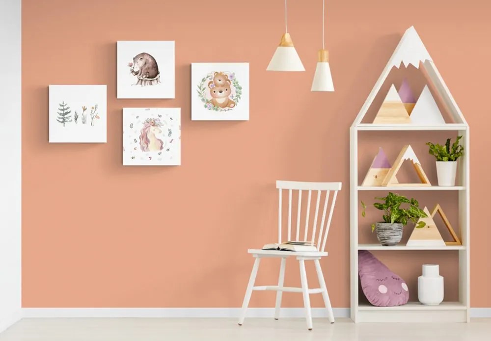 Set di quadri – Animali in tonalità tenui