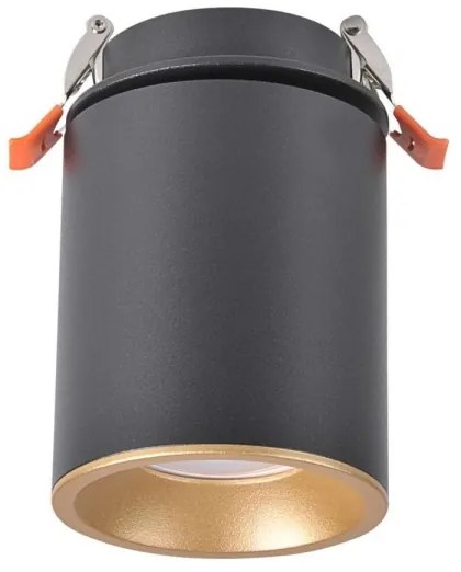 Faretto da incasso HARON 1xGU10/10W/230V nero/oro