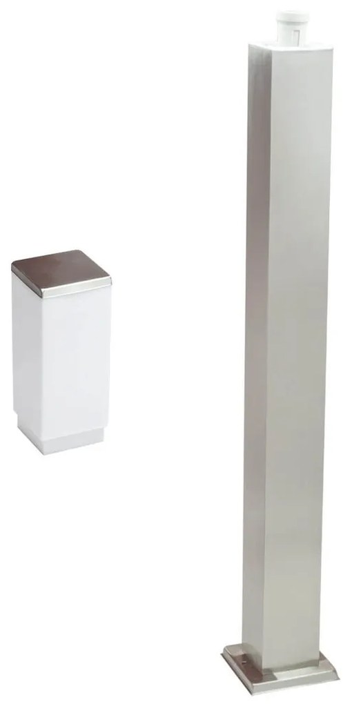 Paletto da Giardino 100cm acciaio INOX IK06 IP54 base E27