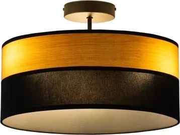 Plafoniera da soffitto ALBA 3xE27/15W/230V Ø 40 cm nero/marrone