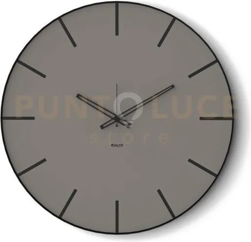 Orologio da parete moderno symbol 60 nero,fango