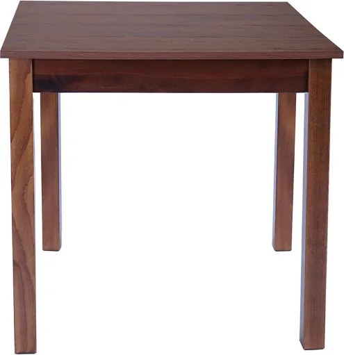Tavolo fisso in legno con gamba quadrata RISTORANTE misura 80x80 NOCE