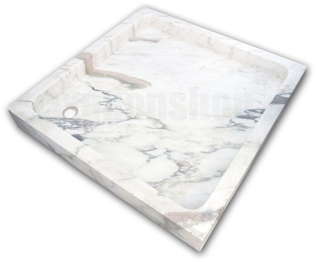 Piatto Doccia 90x90 quadrato In Marmo bianco T1045dn Ideal Standard