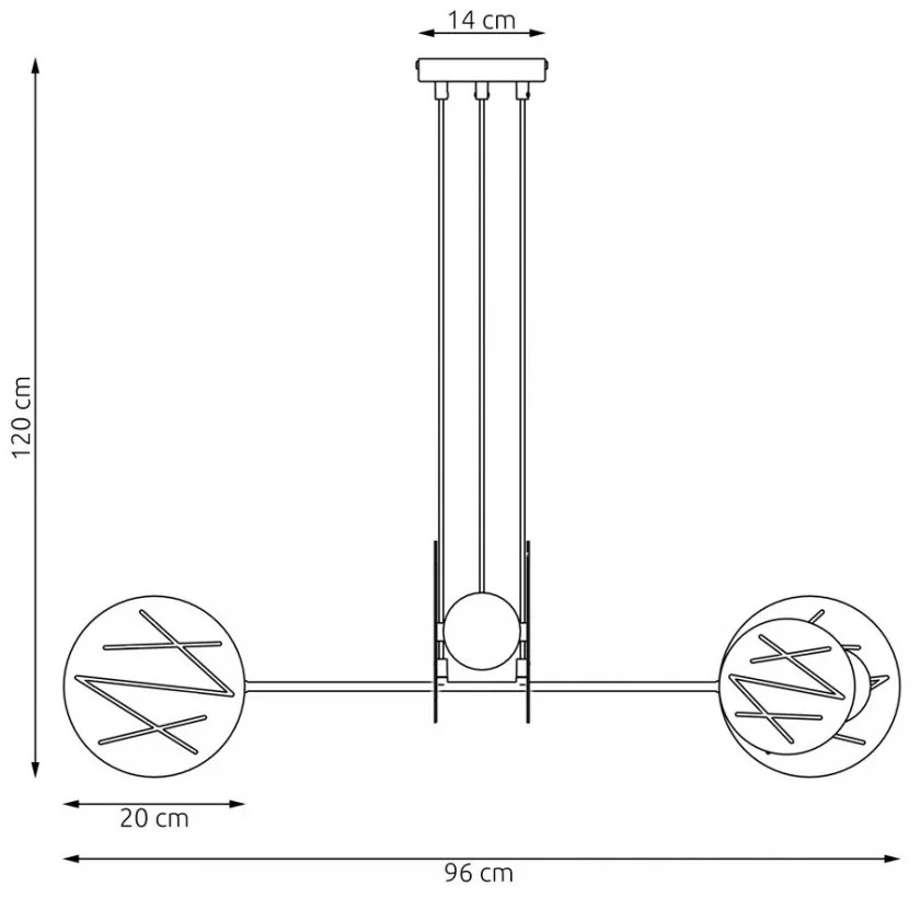 Lampadario a sospensione in acciaio XOTIC 4 nero 4xE27 Colore del corpo Nero
