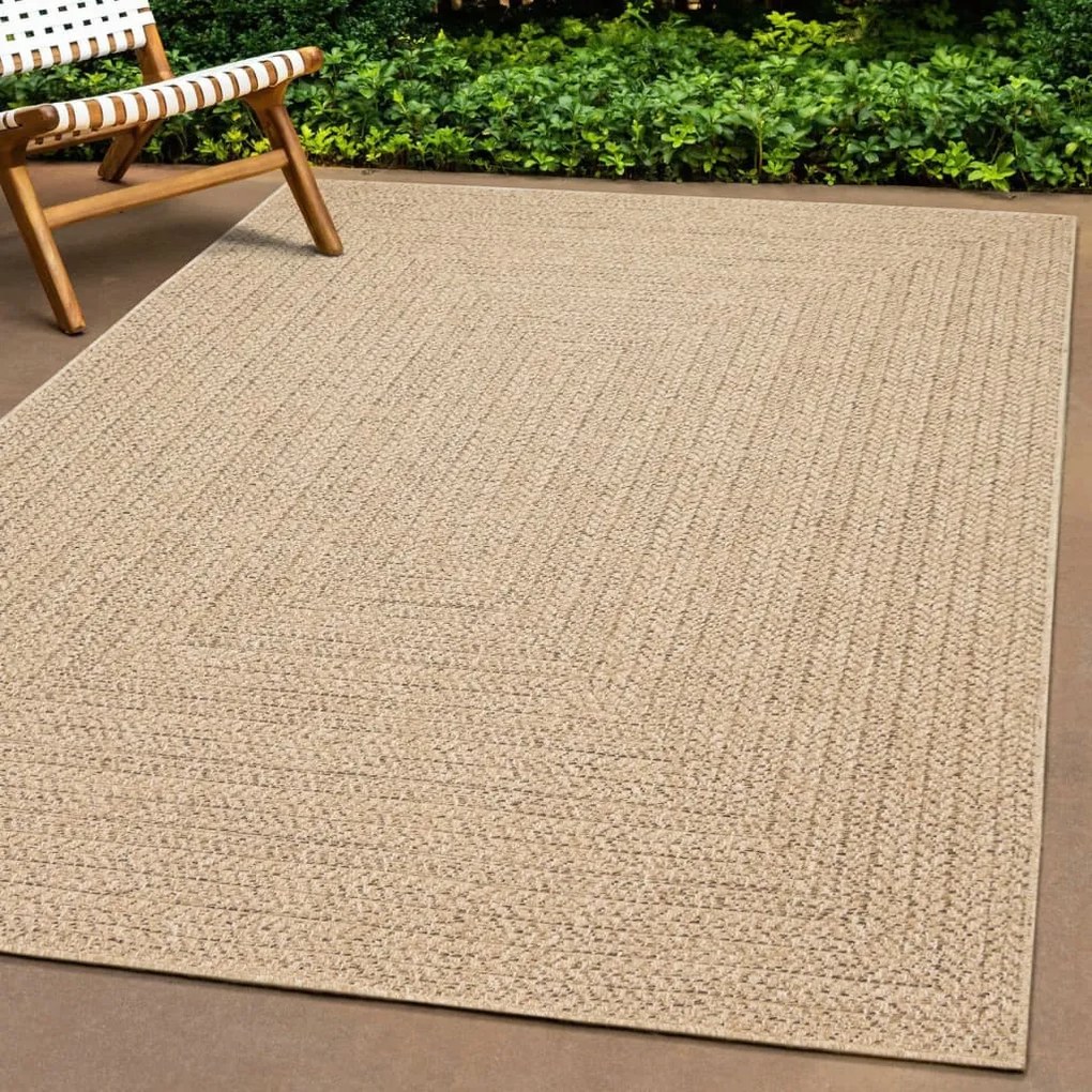 Tappeto Zızur 200x200 Cm Aspetto Iuta Per Interni Ed Esterni /