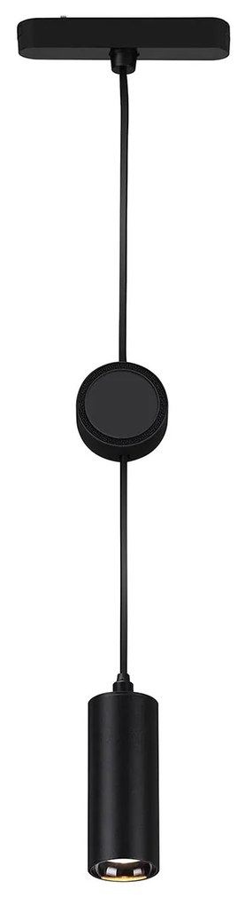 Pendente Per Binari Luxtrail Metallo Nero Led Integrato 5W 3000K