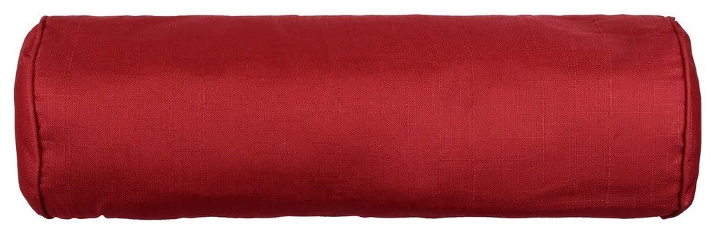 Cuscino poggiatesta a rullo rosso 18x50 cm idrorepellente