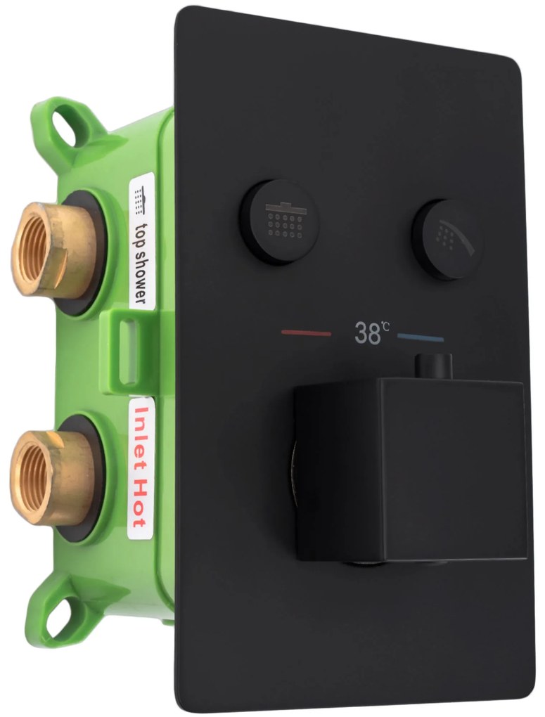 Set doccia da incasso Rea FENIX DAVIS BLACK +BOX