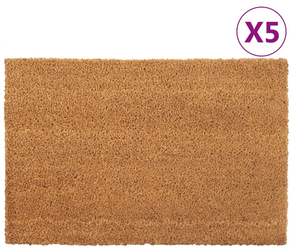 Zerbini 5 Pz Naturale 40x60 Cm İn Fibra Di Cocco /