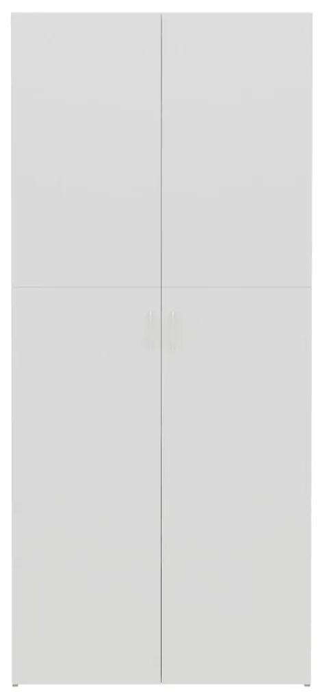 Scarpiera Bianca Rovere Sonoma 80x35,5x180cm Legno Multistrato