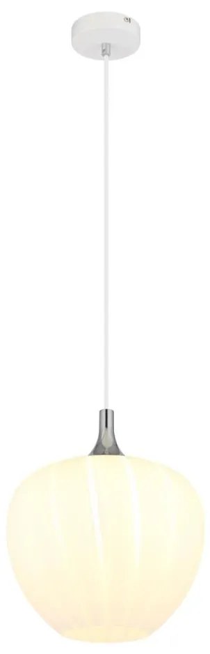 Globo 15548H1W - Lampadario a sospensione con filo MAXY 1xE27/60W/230V diametro 29 cm bianco