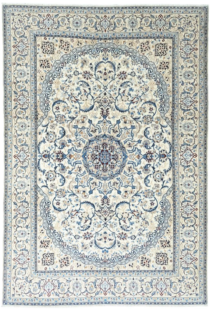 Nain Tappeto persiano 200x300 Beige (Iran) Annodato A Mano