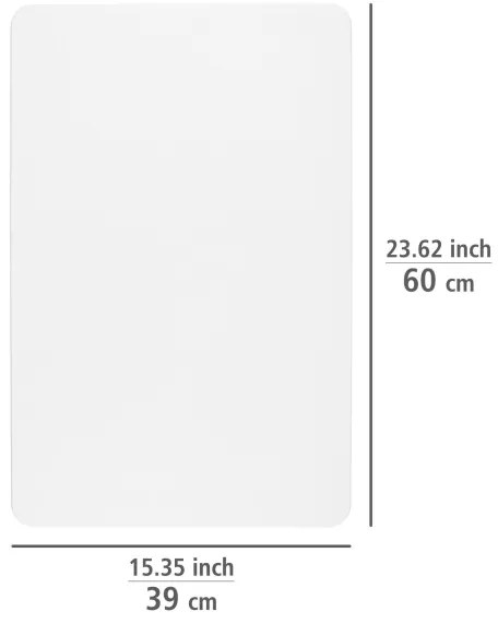 WENKO 24935100-Tappetino SIMI 39x60 cm bianco