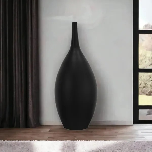 Vaso in ceramica 47 cm, nero