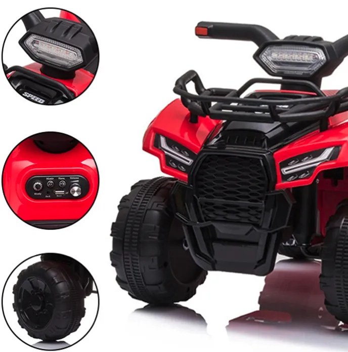 Quad a batteria per bambini rosso