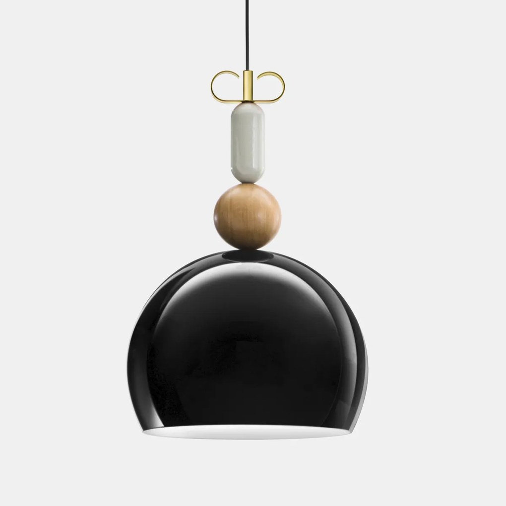 Il Fanale - BonTon- 1-light pendant lamp  N1 Nero Ottone