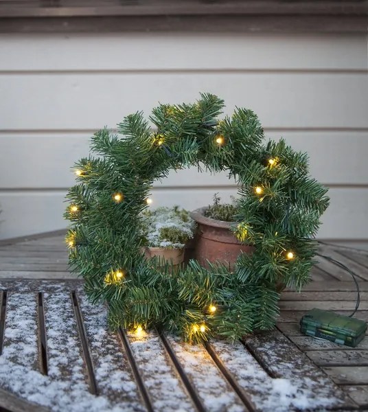 Eglo 410926 - Ghirlanda natalizia a LED per esterni con sensore 20xLED/0,064W/3xAA IP44