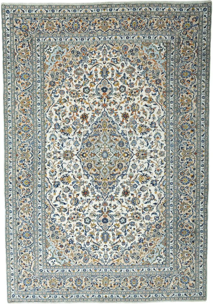 Kashan Tappeto persiano 360x250 Beige (Iran) Annodato A Mano