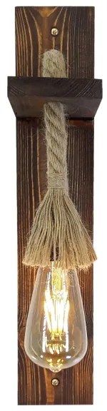 Lampada da parete AHSAP 1xE27/40W/230V Pino/Noce