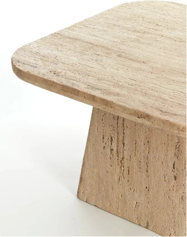 Tavolino con piano in pietra 60x60 cm Kepami - Light &amp; Living