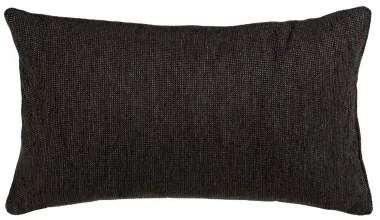 Cuscino Poliestere Cotone Nero 50 x 30 cm