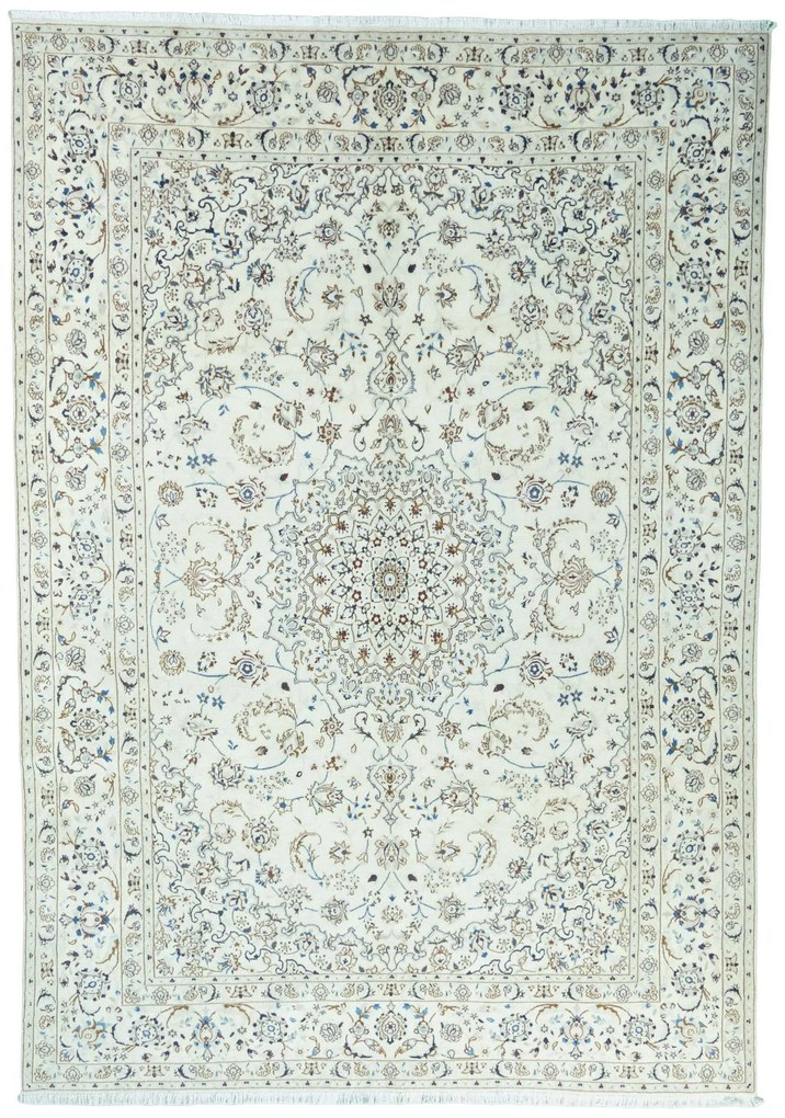 Nain Tappeto persiano 240 x 350 Beige (Iran) Annodato A Mano