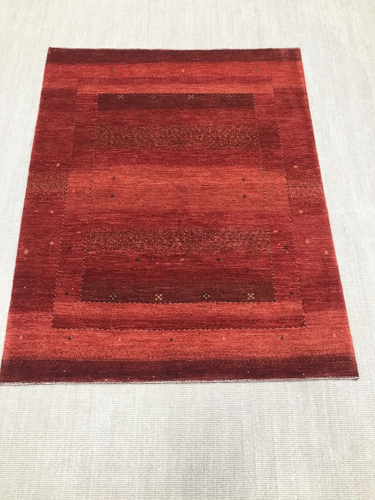 Loribaft Tappeto 200x160 Rosso (Iran) Annodato A Mano