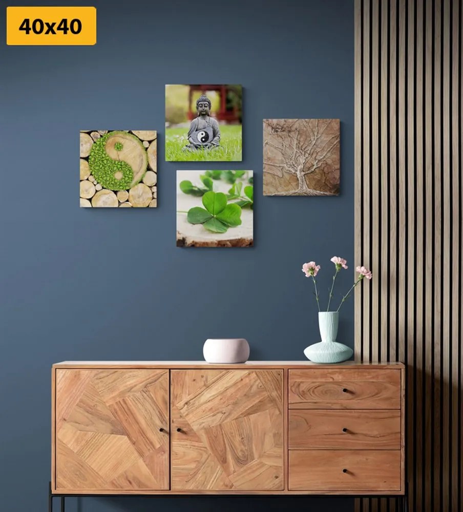 Set di quadri – Feng Shui con elementi naturali