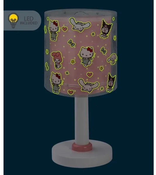 Dalber 41251 - Lampada notturna LED per bambini HELLO KITTY&FRIENDS 1xG4/4W/230V rosa