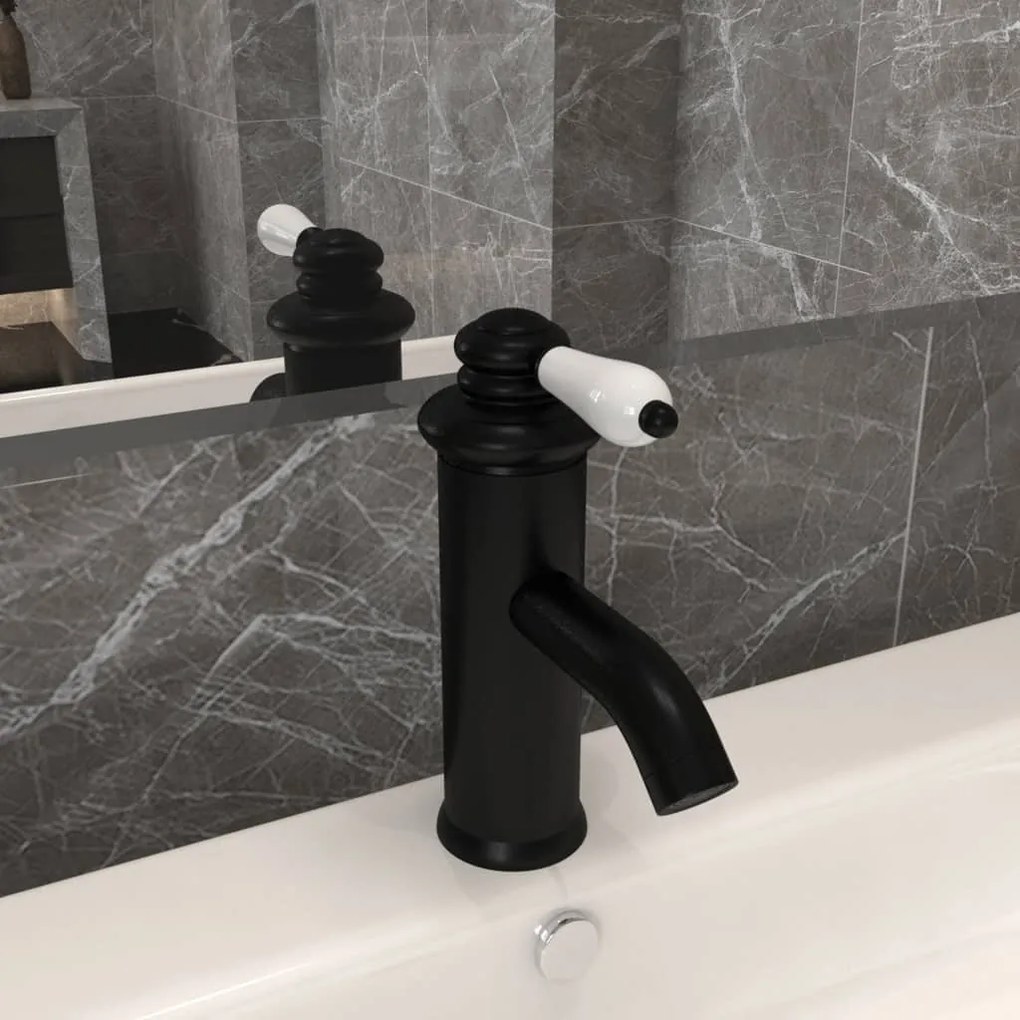 Rubinetto Per Lavabo Del Bagno Nero 130x180 Mm /
