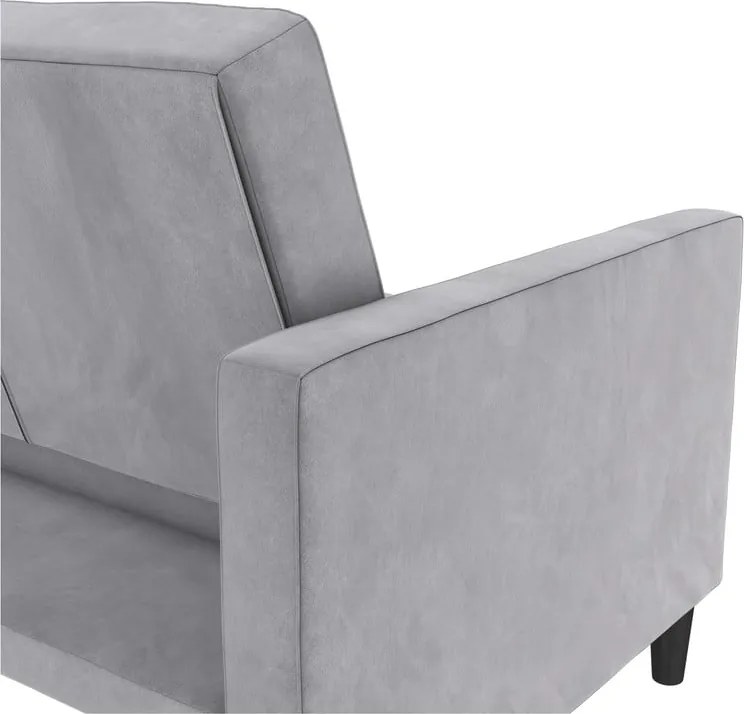 Divano grigio chiaro in velluto 207 cm Presley - Støraa