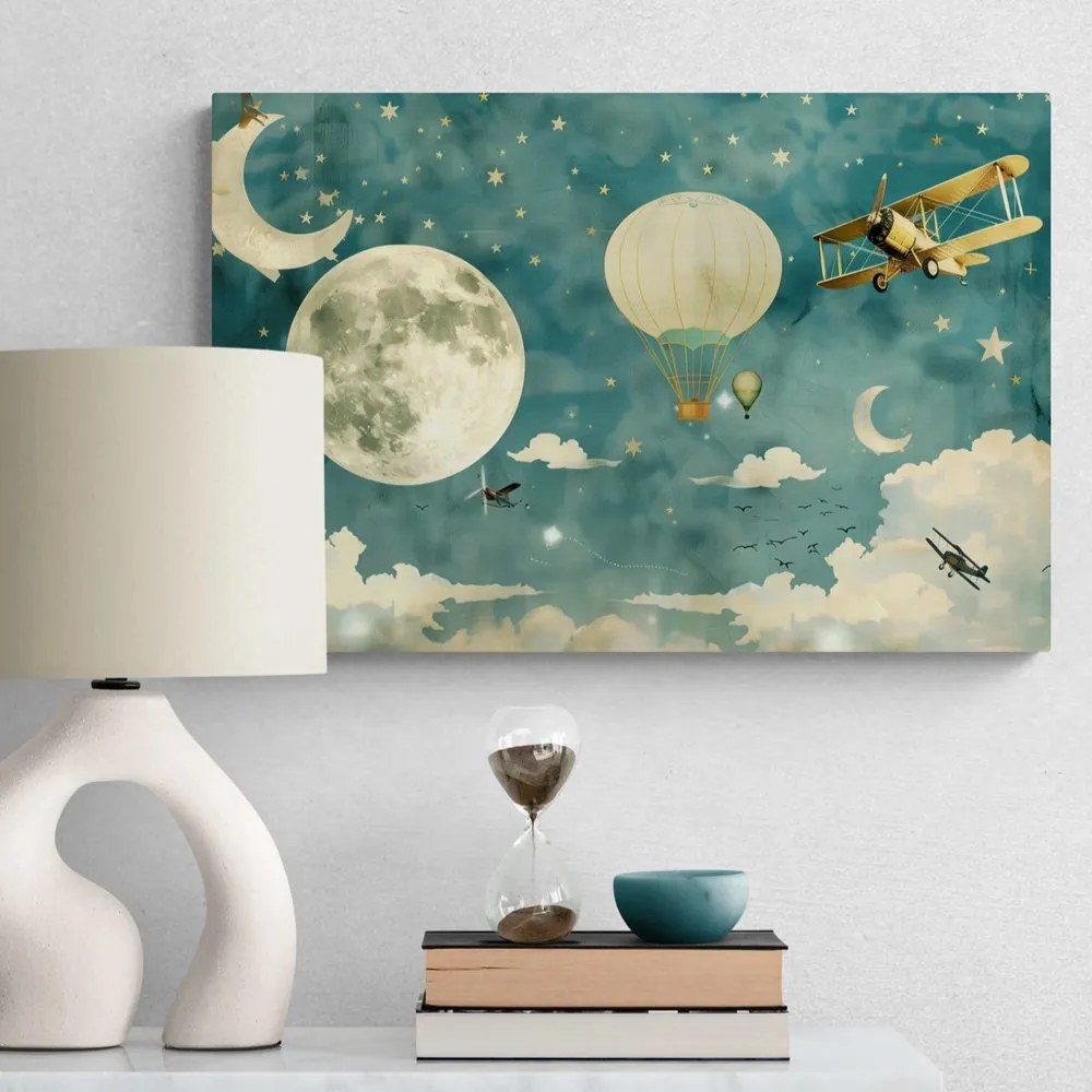 Stampa su tela – Cielo onirico con aerei