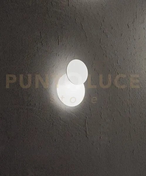 Applique in metallo bianco drum led 22w 3000k cri?80 220-240v 50/60...