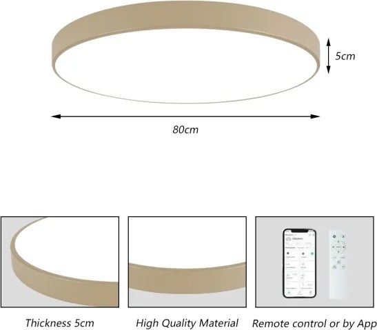 Brilagi - Lampada LED dimmerabile POOL SMART LED/100W/230V 80 cm beige Wi-Fi Tuya + telecomando