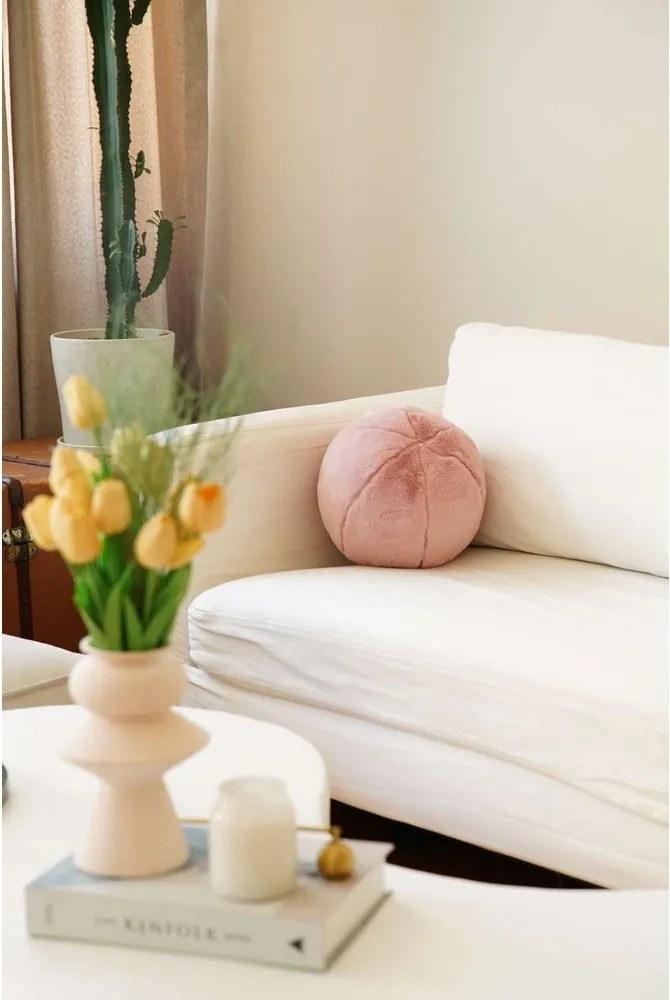 Cuscino decorativo in micropile ø 25 cm Top – Mioli Decor