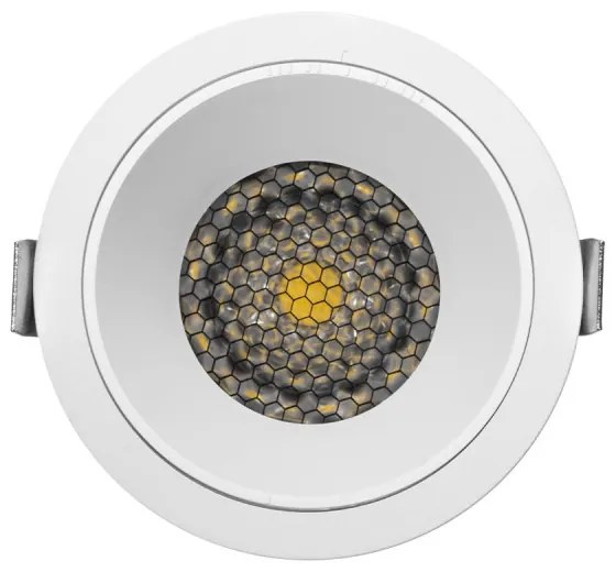 Faro da Incasso Bianco 12W Foro Ø75mm CCT 15°-55° con driver Philips Colore Bianco Variabile CCT