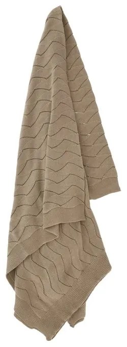 Coperta a maglia marrone 130x170 cm Gentle - Södahl