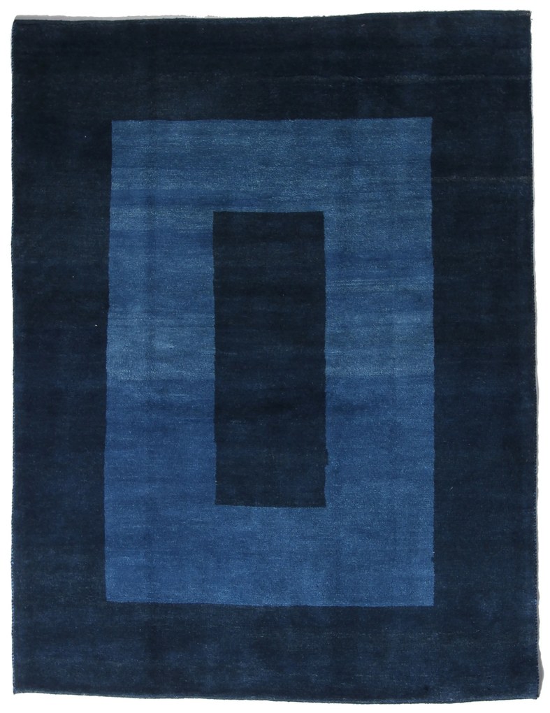 Gabbeh Tappeto 150 x 200 Blu (Iran) Annodato A Mano