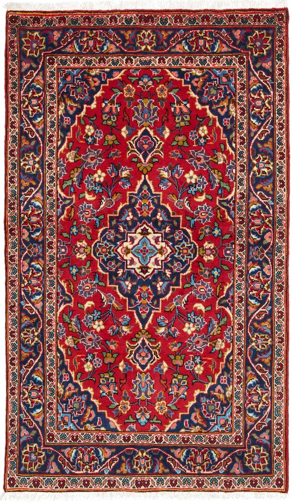 Kashan Tappeto persiano 160x100 Rosso (Iran) Annodato A Mano