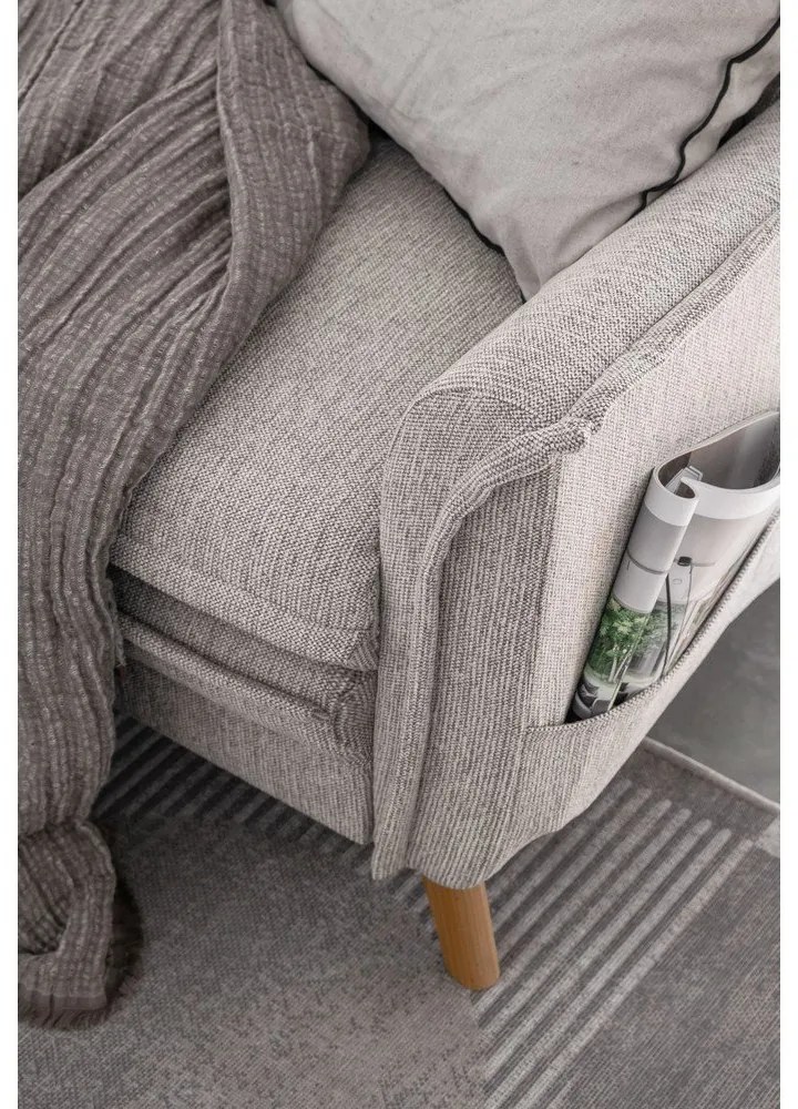 Divano letto angolare beige (angolo destro) Charming Charlie - Miuform